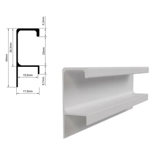 Perfil Puxador RFC 4073 18mm e 4072 15mm