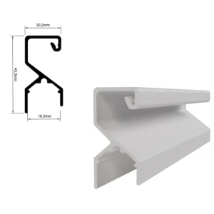 Perfil Puxador RFC 4128 18mm e 4125 15mm